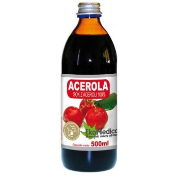 EkaMedica Acerola sok z owoców aceroli bogate źródło witaminy C