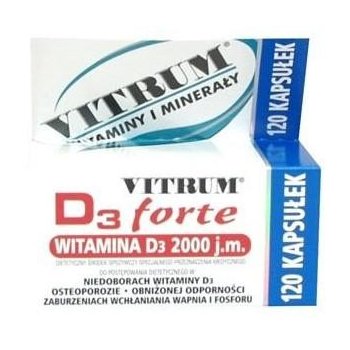 VITRUM D3 Forte 120 kapsułek 2000 j.m. cholekalcyferolu