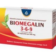 BIOmegaLIN 500 mg omega 3-6-9 pochodzenia roślinnego 60 kapsułek