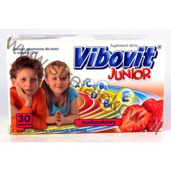 Vibovit Junior Truskawkowy 30 torebek