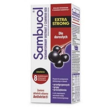 Sambucol Extra Strong syrop dla dorosłych na przeziębienie i grypę