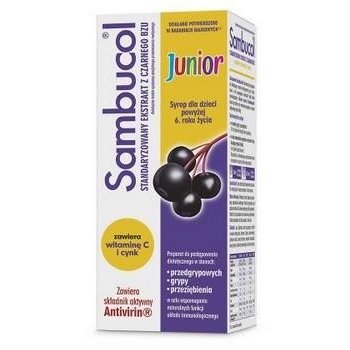 Sambucol Junior syrop dla dzieci na przeziębienie i grypę