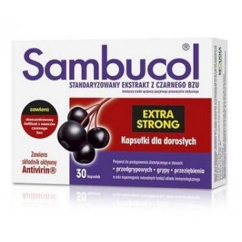 Sambucol Extra Strong kapsułki dla dorosłych na przeziębienie, grypę i odporność