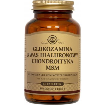 Solgar Glukozamina Kwas Hialuronowy Chondroityna MSM Kompleks