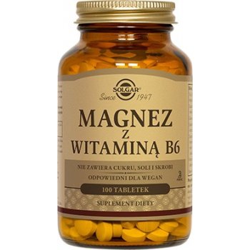 Solgar Magnez z Witaminą B6 100 tabletek