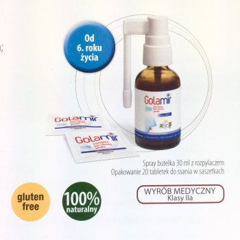 Golamir Spray na ból i podrażnienie gardła Aboca