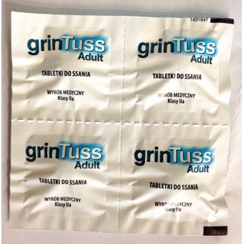 grinTuss Tabletki Do Ssania blister z tabletkami