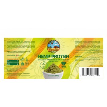 Hemp Protein 210 g Organiczne Białko Konopii