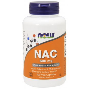 NOW NAC N-acetylo N-cysteina 600 mg
