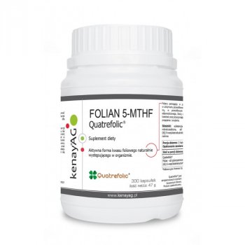 FOLIAN 5-MTHF aktywny kwas foliowy Quatrefolic® 300 kapsułek