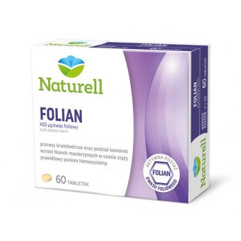 Folian Aktywny Kwas Foliowy 60 tabletek Naturell
