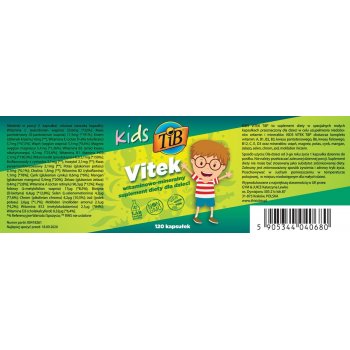 Kids Vitek Multiwitamina od 3 roku życia etykieta
