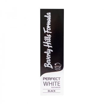Perfect White Black wybielająca czarna pasta do zębów Beverly Hills Formula 