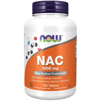 Now Foods NAC 1000 mg N-Acetylo Cysteina 100 Tabletek