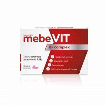 Natur Produkt MebeVit Aktywne Witaminy B w Dużej Dawce