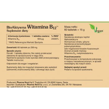 BioAktywna Witamina B12 do ssania Pharma Nord