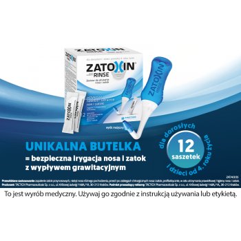 Zatoxin Zestaw do Płukania Zatok Nawilża Śluzówkę i Oczyszcza