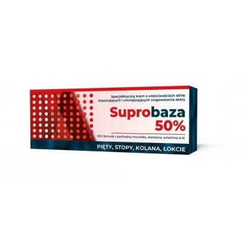 Suprobaza 50% Krem Silnie Złuszczający Zrogowacenia na Pięty, Stopy, Kolana, Łokcie