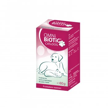 OMNi-BiOTiC CAT & DOG Proszek 60 g Probiotyk Dla Psów i Kotów Na Jelita