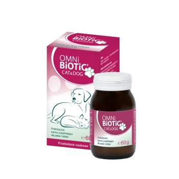 OMNi-BiOTiC CAT & DOG Proszek 60 g Probiotyk Dla Psów i Kotów Na Jelita